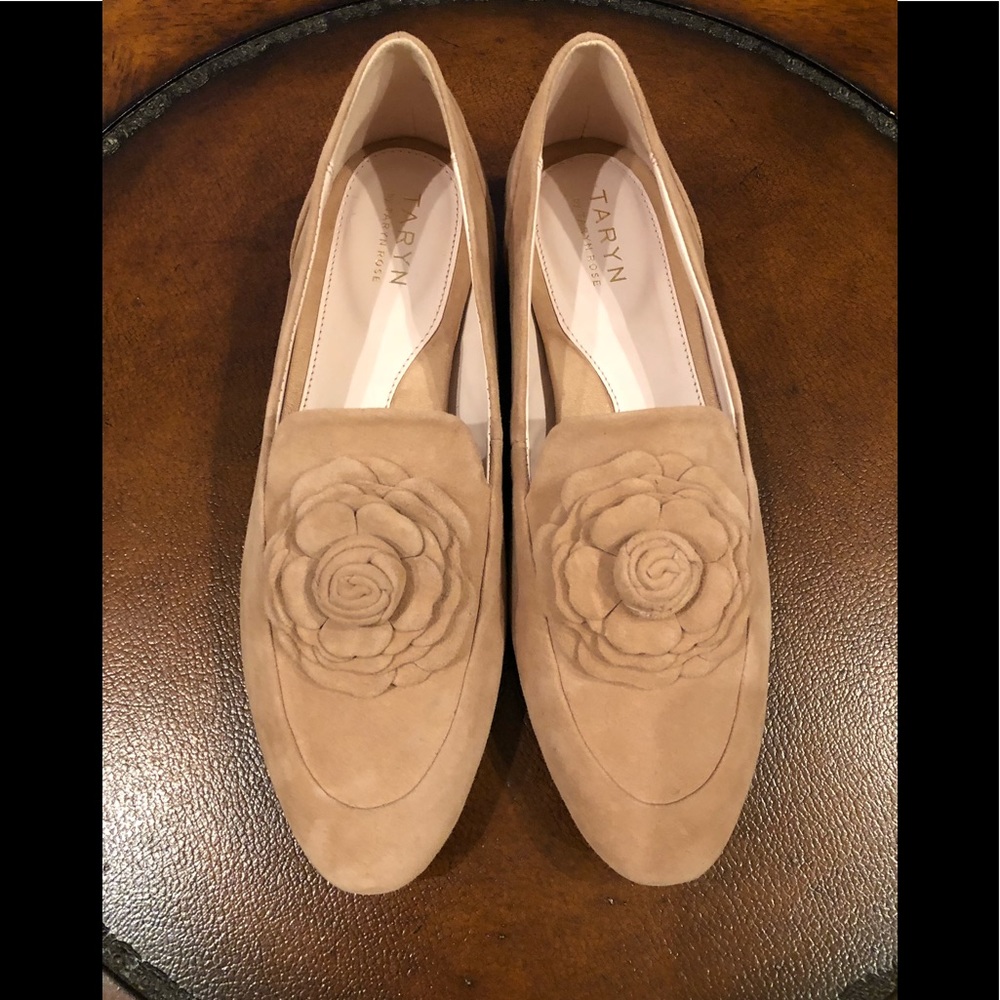 Taryn by Taryn Rose suede size 8 loafers flats